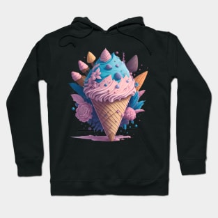 ice cream graffiti illustration Hoodie